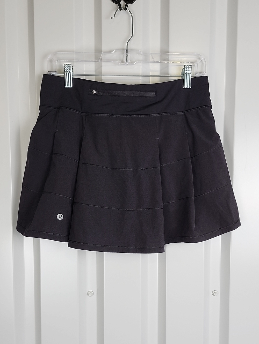 Lululemon Women's Pace Rival Skort Black Sz 6 Tall Athletic Tennis Running Long - Picture 2 of 8